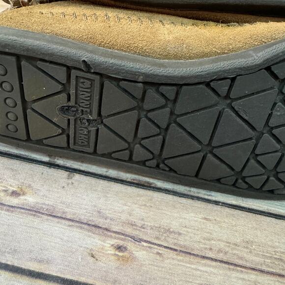 Minnetonka Womens Brown Suede Leather Bohemian Fringed Studded Ankle Boots 10 - Picture 9 of 9